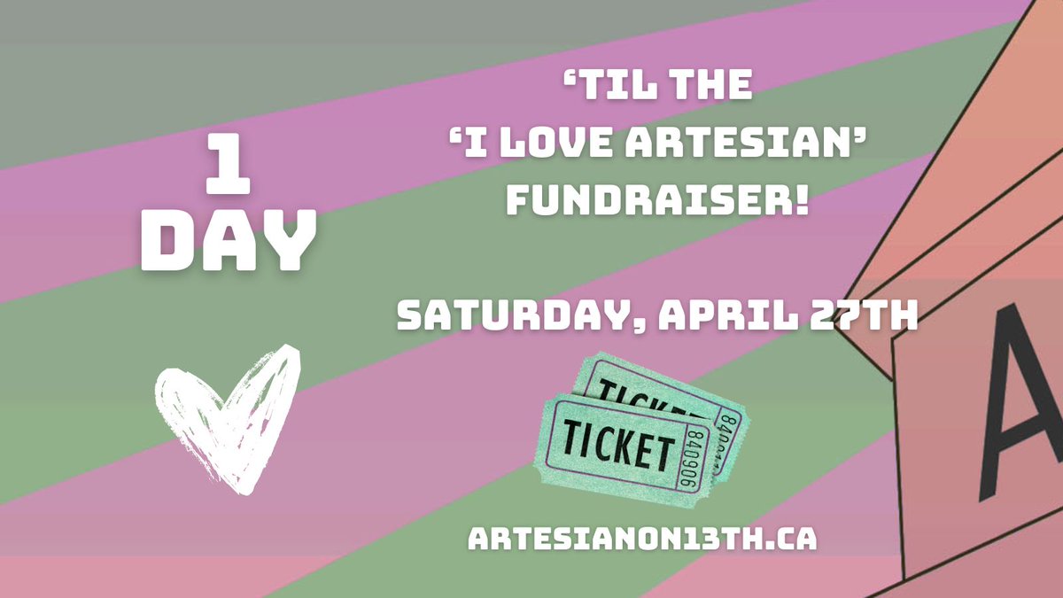 Tomorrow is our last April event, and it's a big one! We want to invite all of you to our fundraiser! We've got @thegarrysband, @thisiskalok, @CatAbenstein, & DJ Hendrika lined up, all hosted by local legends Kris Alvarez & @jaydenpfeifer 🙏 🎟️ shorturl.at/apuOV 🎟️ #YQR