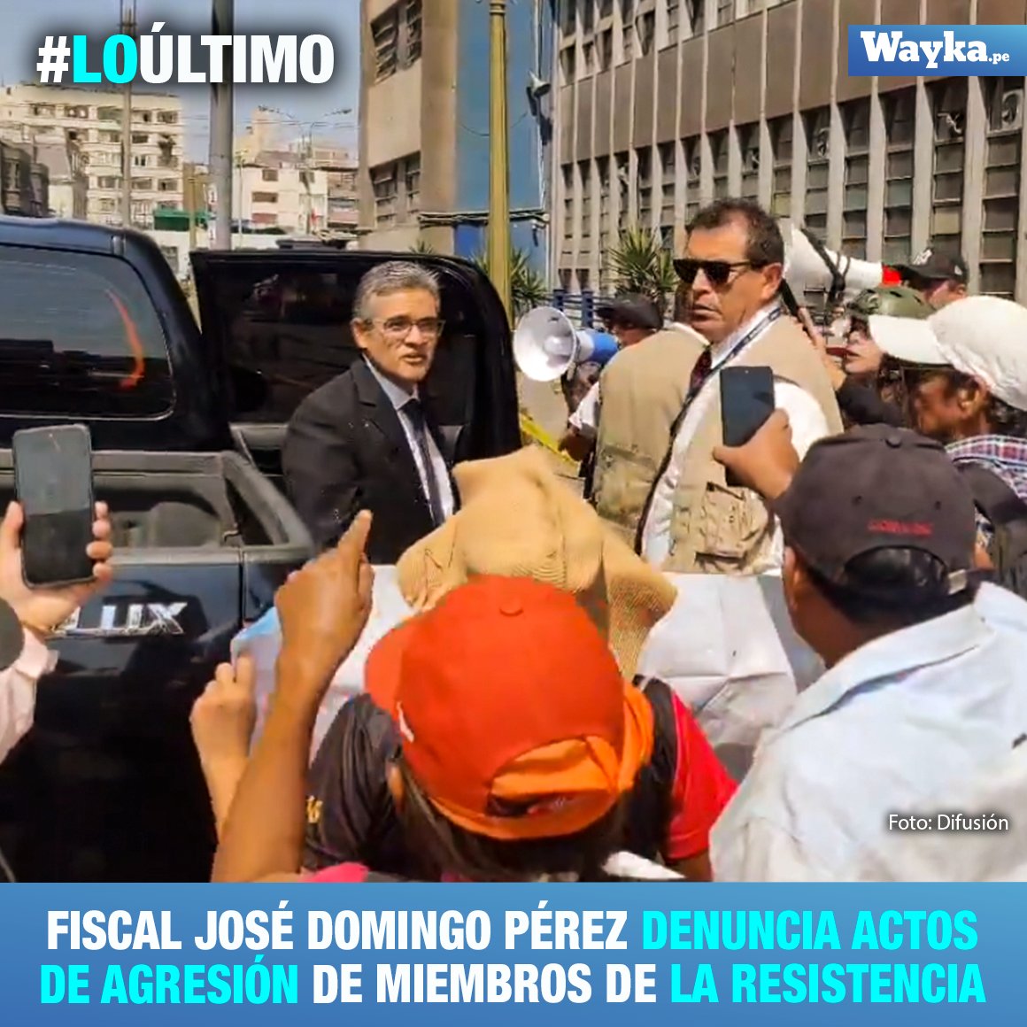 #ÚltimoMinuto | 🚨 El fiscal José Domingo Pérez formalizó su denuncia ante la Policía Nacional del Perú contra los miembros de La Resistencia por 'agresión física, amenazas de muerte e insultos de odio hacia su persona'. Vela precisó la característica del accionar de ese grupo…