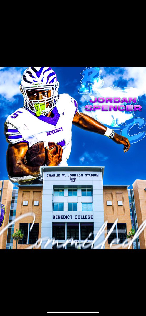 I will like too thank God 🙏🏾 and announce I have committed too Benedict College @AlwaysM12 @coachrdickerson @CoachKipWL @CoachMurphy_K @GoTigers_FB