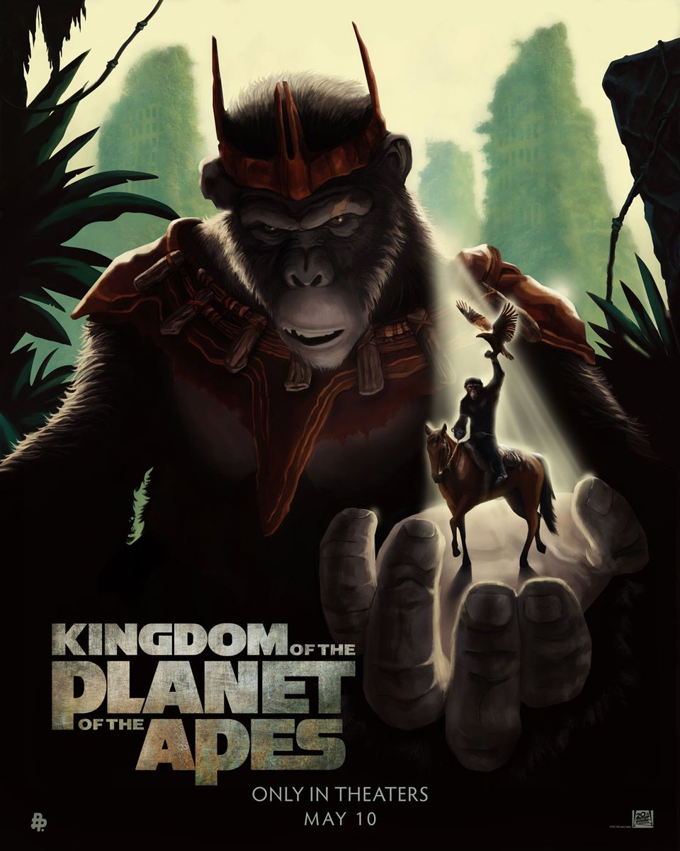 Check out this art inspired by #KingdomOfThePlanetOfTheApes by @rodolforever. Experience the film only in theaters May 10. Get tickets now: fandango.com/PlanetoftheApes