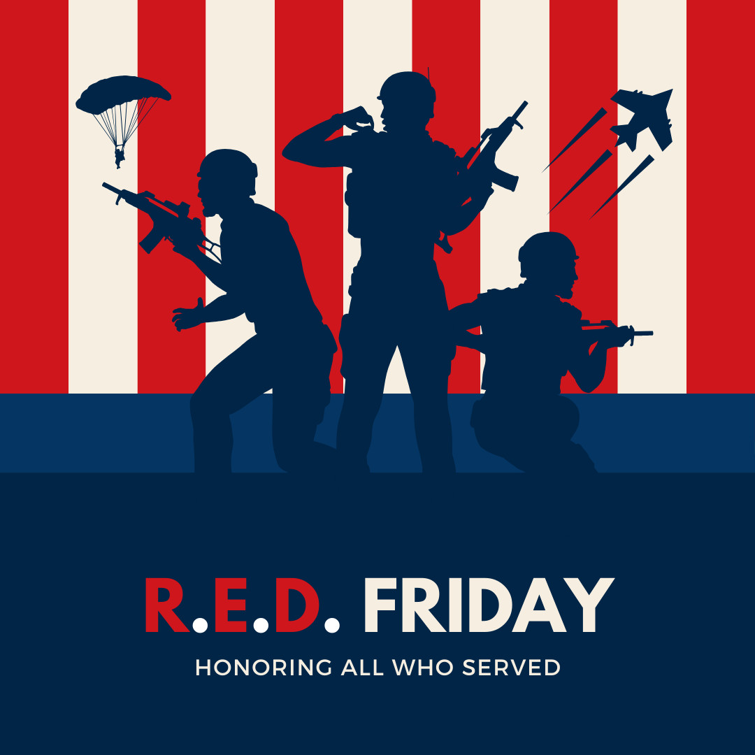 Make Fridays special by wearing red, reminding us to honor our deployed troops. Thank you to our brave men and women for their dedication.

#RedOnFridays #SupportOurTroops #ThankYouMilitary #FreedomFriday #TroopAppreciation #WearRed #MilitarySupport #GratitudeFriday #ArmedForces