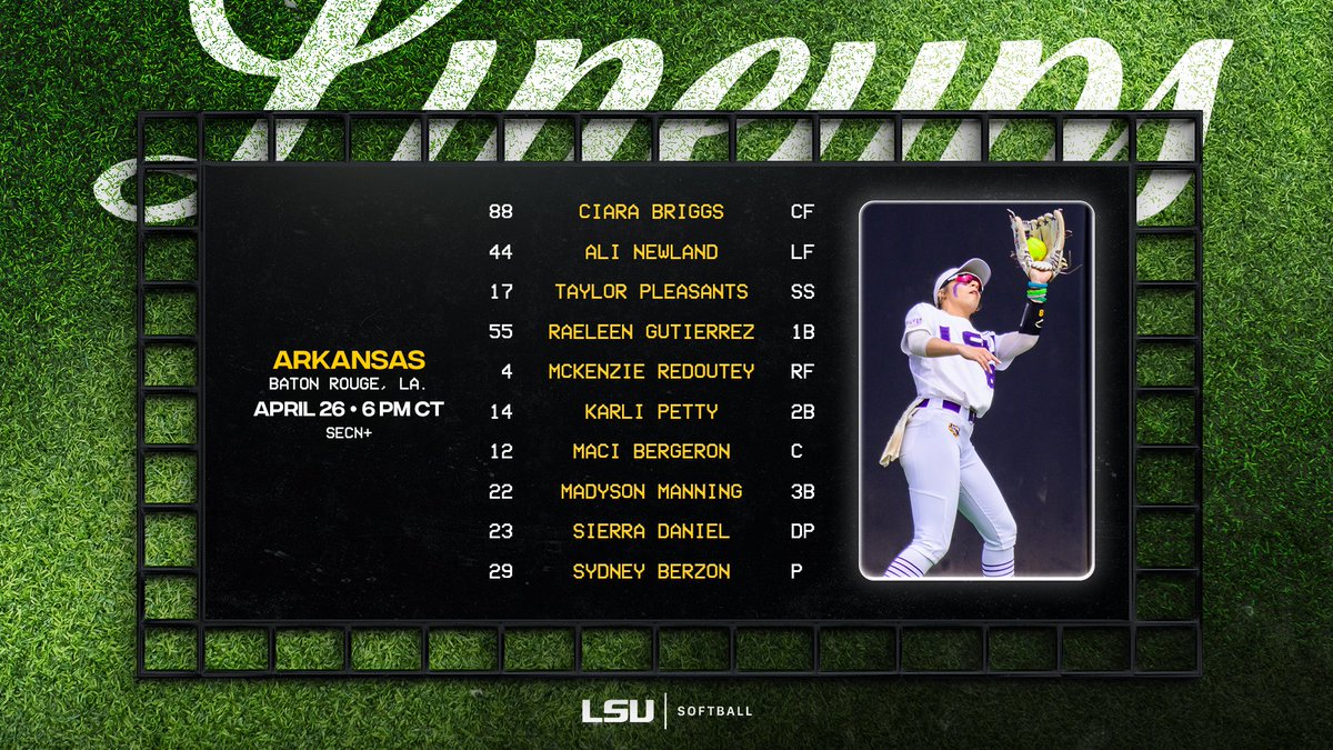 Game Time 💻 SECN+ [es.pn/3UyQWEH] 📻 lsusports.net/audio/ 📊 lsustats.com #DealUsIn