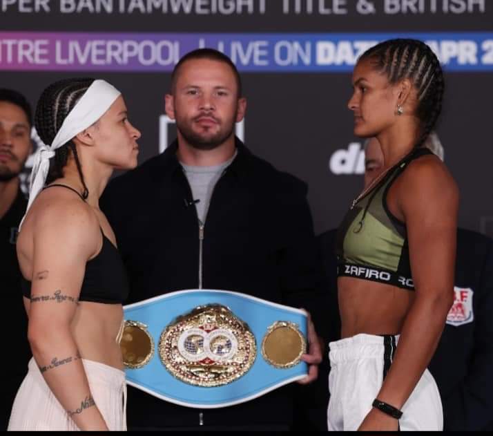 🇧🇷 Beatriz Ferreyra - 134.8 lbs
🇦🇷 Yanina Lescano - 134.4 lbs

Mañana sábado #FerreiraLescano Título Mundial FIB vacante peso ligero en #McGrailLeach