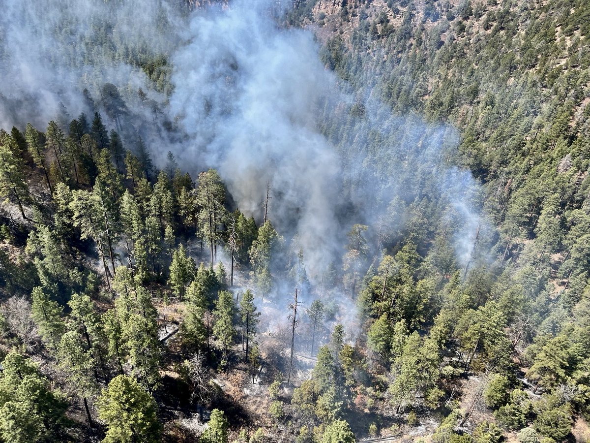 New Start: Multiple resources including the Santa Fe Hotshots are responding to The Dry Gulch Fire in New Mexico. 
#wildfire #nmfire 
The fire was initially sized up at 5 acres and is located South of Dalton Canyon. 

The official cause is yet to be determined by the Forest said…