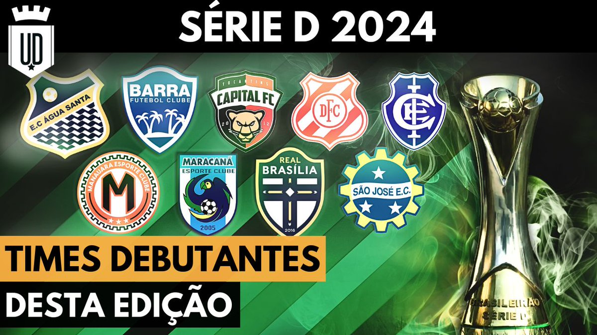 A Série D 2024 vai começar! E como já é tradição, fizemos um vídeo contando a história e o momento dos estreantes desta edição. Confira (+):