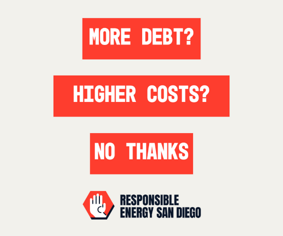 San Diego is currently facing a $167 million deficit. 😟

A government takeover of the electric grid would add $400 million in annual interest payments alone. 💰

This means higher costs for all of us.💵 📈