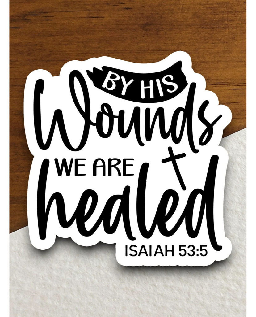 Exclusive deal alert! By His Hands We Are Healed sticker, Christian stickers, bible journaling sticker, laptop faith decal, faith stickers, Tumbler Sticker, available for a limited time at the incredible price of $2.69 
#BibleJournaling #LaptopDecal #faith #PlannerStickers #Chr…