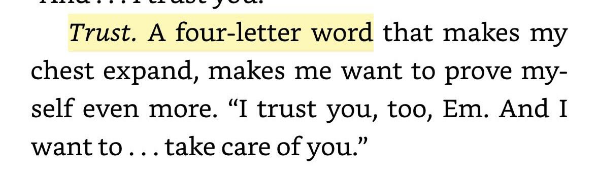 when you have multiple alpha readers, five beta readers, a professional editor & proofreader & have read your own book a thousand times… but still don’t know how many letters are in the word “trust”

xo