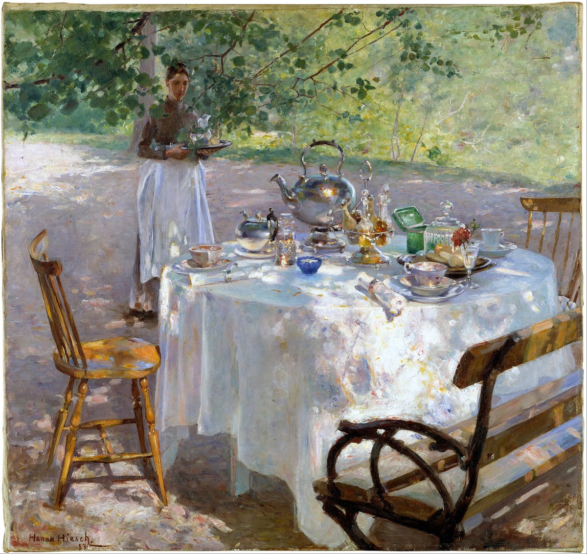 Breakfast Time, by Swedish painter Hanna Hirsch-Pauli (1887). Nationalmuseum.