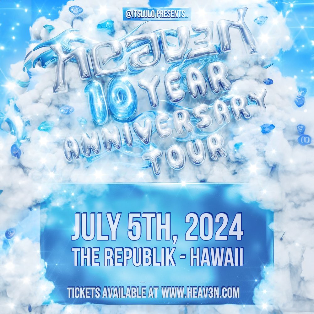 SHOW ANNOUNCEMENT: @heav3nparty - a genreless, genderless party for the next generation of club kids is coming to @jointherepublik for their 10 Year Anniversary Tour on Friday, July 5! 💫 Tickets are on sale now at jointherepublik.com 🎫