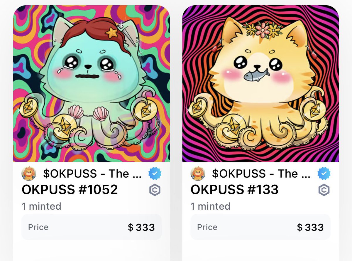 Most rare legs with 2 most rare skin. 🤩🔥💥

🚨 2 out of 4 in the market for reasonable price 🚨

@octopuss_meme 
$OKPUSS 
#LFGcrypto