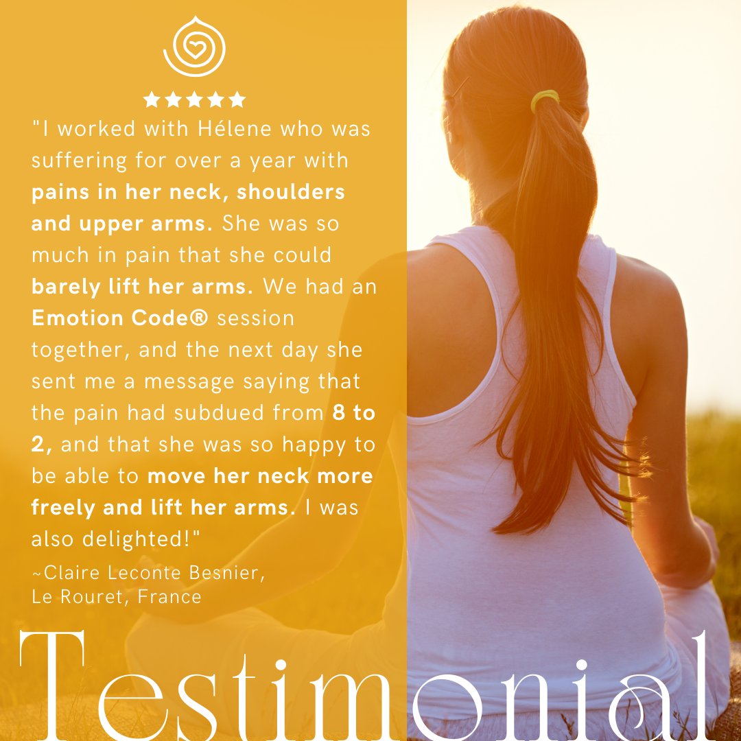 DiscHealing's tweet image. It&apos;s incredible how much relief The Emotion Code can provide people with physical discomforts. Have you had success relieving physical symptoms by releasing Trapped Emotions? #DiscoverEmotionCode
