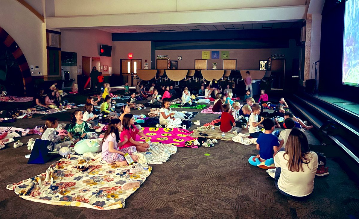 Movie Night at school is always FUN!