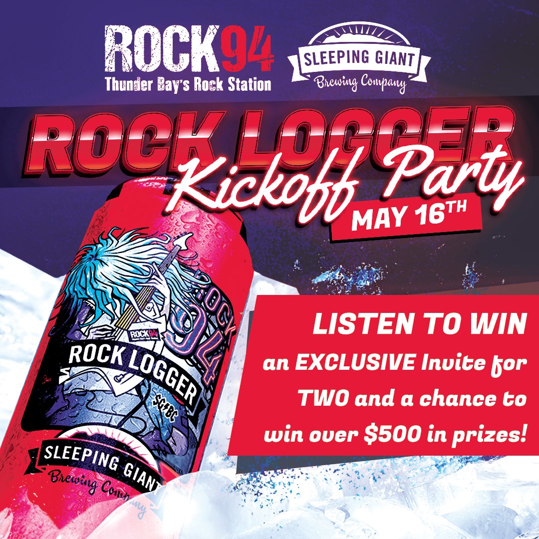 Rock 94 and Sleeping Giant Brewing Co. are once again teaming up to bring Rock Logger to beer lovers in Thunder Bay.

Listen to win an exclusive invite to the party on Thursday, May 16th, starting at 6pm at Sleeping Giant Brewing Company. 

#rock94 #tbay #rocklogger #sgbc