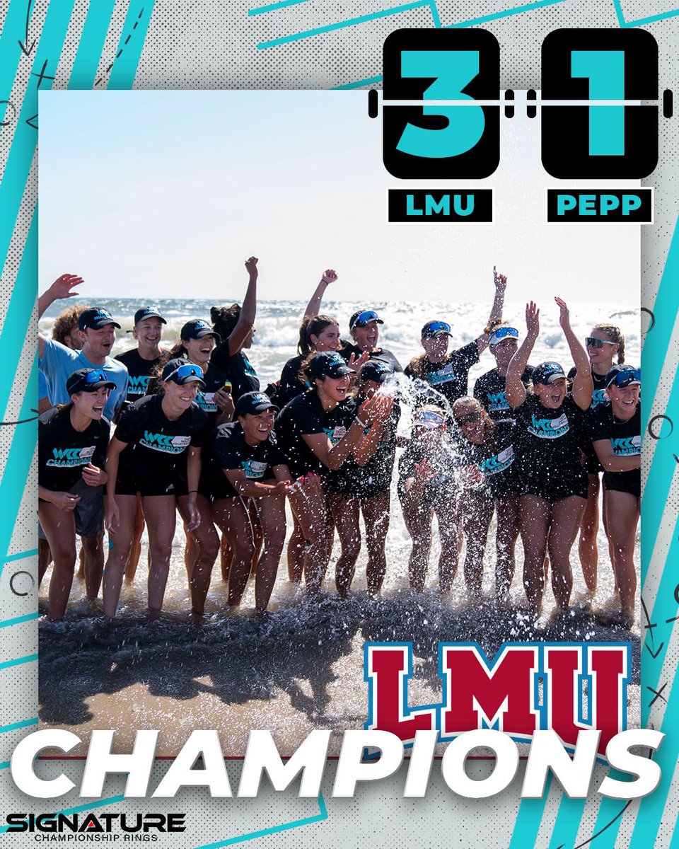 ✋ straight 🏆 #WCCsports Beach Volleyball Titles for @lmulionsBeach