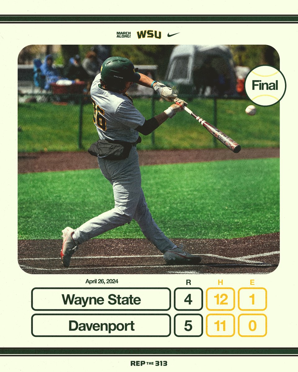 Wayne State Baseball (@waynestbaseball) on Twitter photo 2024-04-26 22:58:30