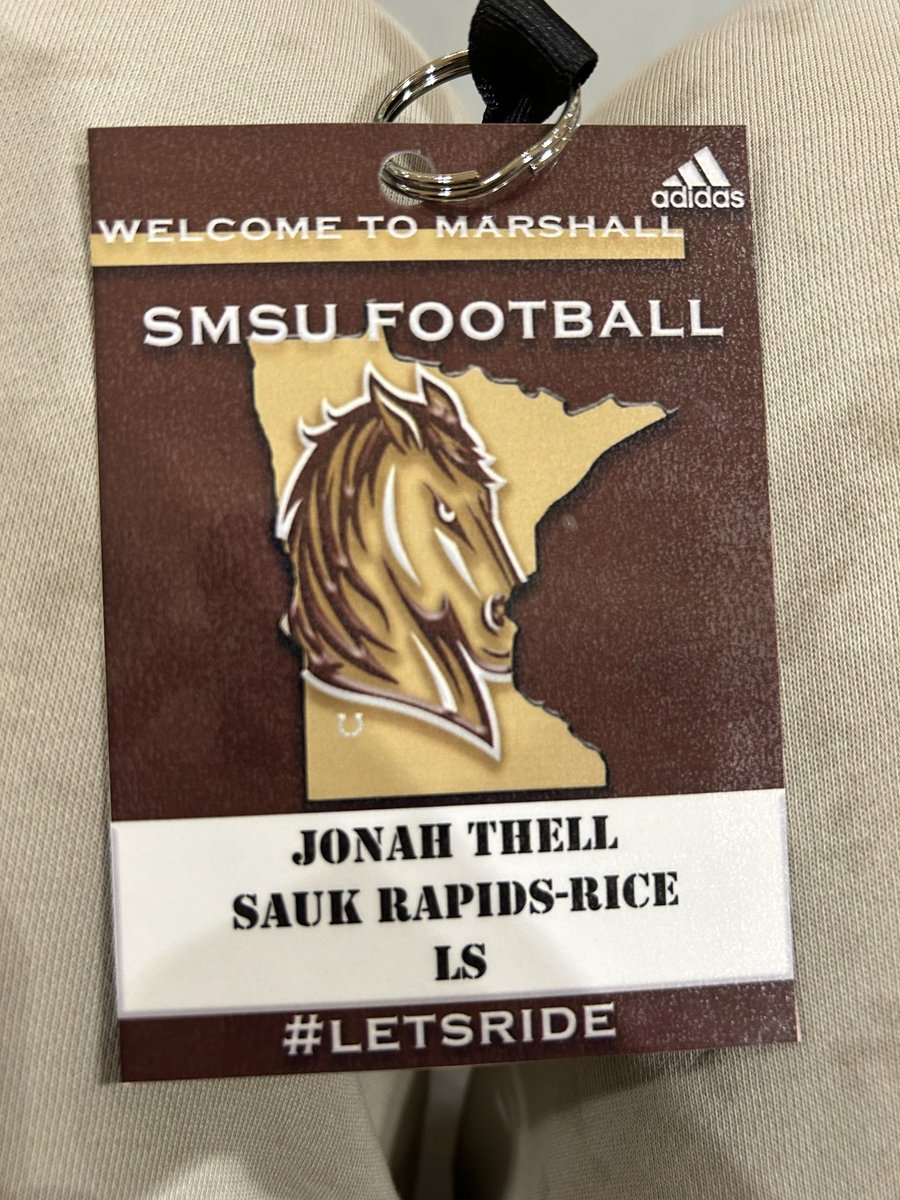 1Thell's tweet photo. Thanks for a great junior day @SMSUfootball @CoachDP78 I had a great time learning about the program. #LetsRide https://t.co/8JoWlCa8P2