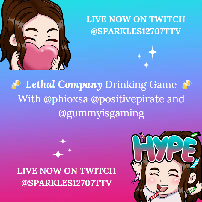 Come Hang Out! twitch.tv/sparkles12707t…
-
#twitchstreamer #twitchstreamers #twitchstreamergirl #twitch #twitchaffiliatestreamer #twitchstreaming #girlstreamer #girlstreamers #vtuber #vtubers #vtube #lethalcompany #lethalcompanygame #lethalcompanygameplay #lethalcompanydrinkinggame