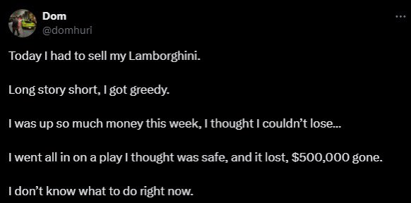 DramaAlert's tweet image. Sports better had to sell his Lamborghini after betting $500,000 on ONE GAME &amp;amp; losing it all. ‼️