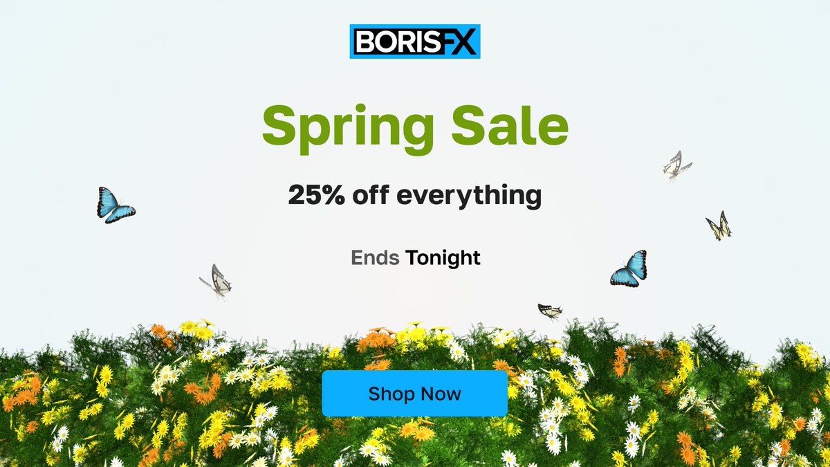 Spring Sale | 25% Off Take Your Talent Further! Only a few hours left to change the way you work. Offer ends at midnight PDT. Save now ➡️ bit.ly/441bKYC #VFX #videoediting #filmmaking #mograph #audio #motiontracking #3dtracking #contentcreator #youtuber #rotoscoping