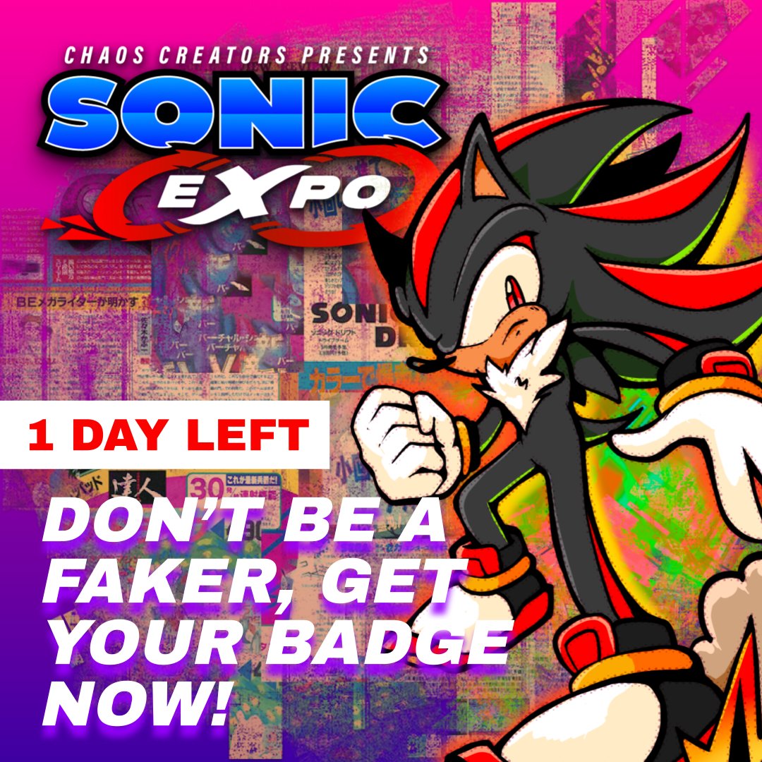 Hey, you fake hedgehog! Time is running out, our Kickstarter ends in 1 day! Buy your badge and get access to other cool rewards now! Link below