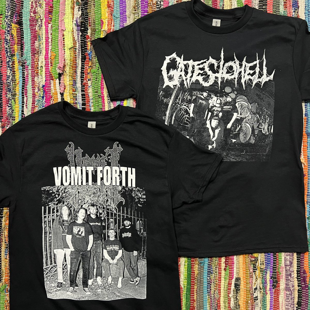 New shirts for Vomit Forth and us starting tomorrow.