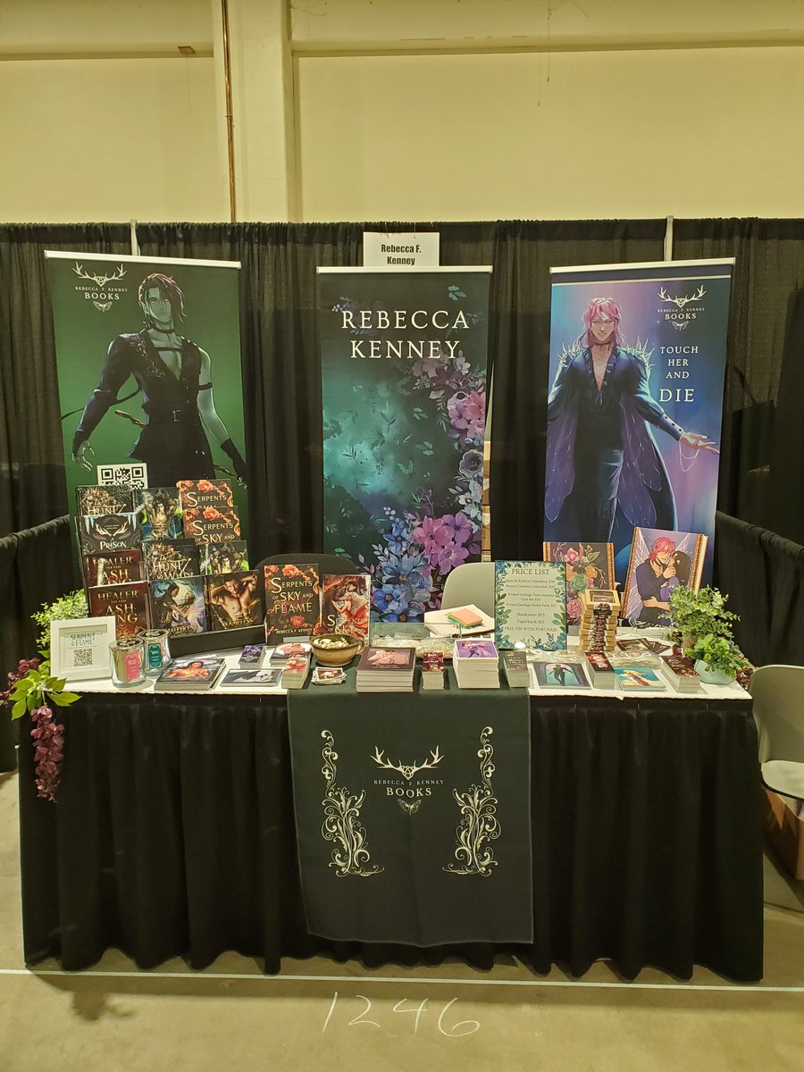My booth at Apollycon. It's been so fun!!