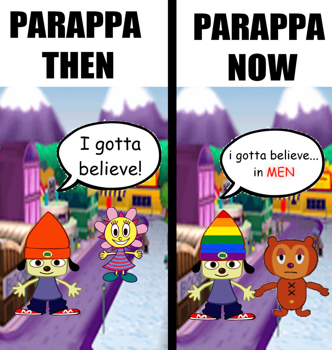 can't believe what the WOKE has done to our young Parappa..