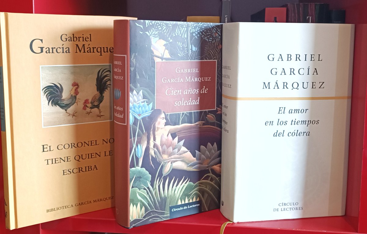 📚Conseguí estos tres libros de Gabriel García Márquez por 1€ cada uno. Son de segunda mano, pero parece que no han sido ni tocados. Lo encontré en el mercadillo de @BibMontequinto y son muy buenas ediciones, además. Mi tesorito👇