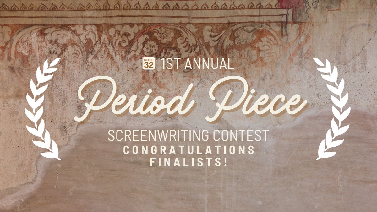 Congratulations to the Finalists of the @Stage32 1st Annual Period Piece Screenwriting Contest! Head to the link >>buff.ly/3xd0igh to check out the scripts that made the cut! #screenwriting #ScreenwritingTwitter #Stage32 #Stage32Writers #Stage32WritesMore #PeriodPiece