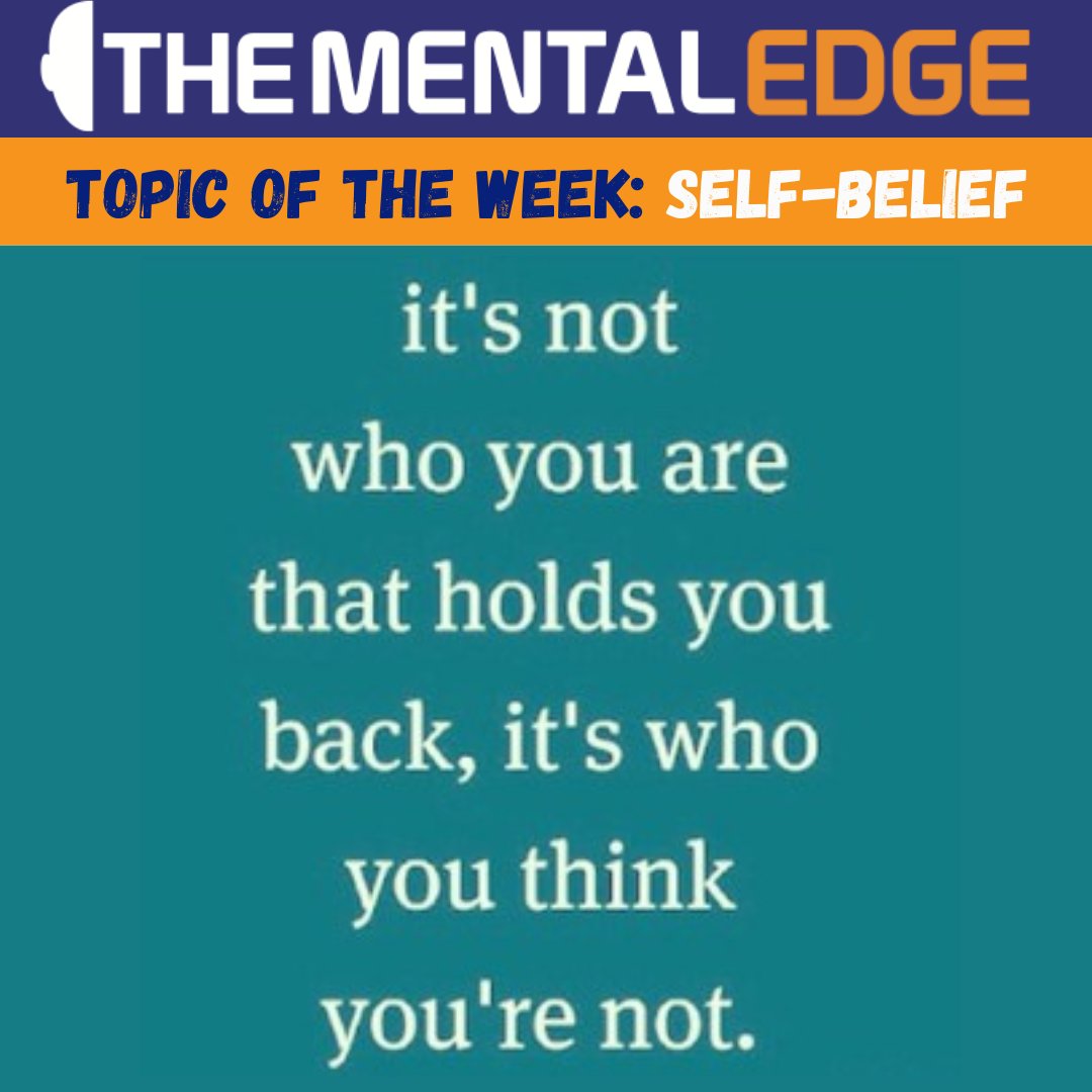 The Mental Edge Topic of the Week: SELF-BELIEF

#mindset #mentalperformance #mindsetiseverything #selfbelief #mentalperformancecoach #mindsetcoach