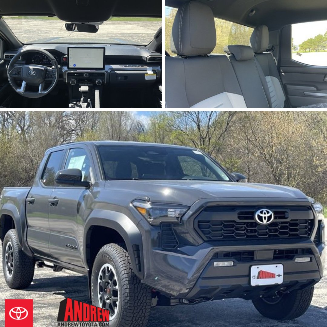 🚗 Looking for adventure? Check out the 2024 Toyota Tacoma Double Cab! With its rugged design and top-notch performance, it's ready to tackle any terrain. Learn more about this beast of a truck at Andrew Toyota. rpb.li/BRP4T
#ToyotaTacoma #TruckLife #AndrewToyota