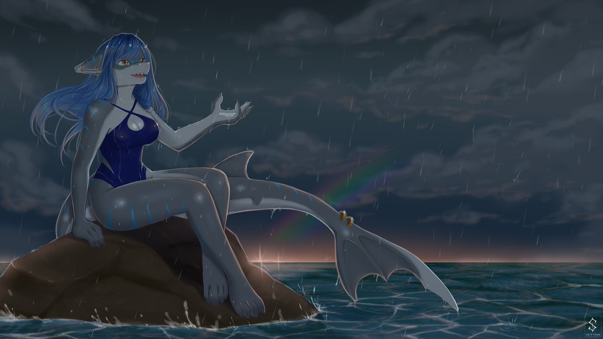 BreetheBlue's tweet photo. @dog_brained My shark sona ^^ https://t.co/uZLYCGm0mB