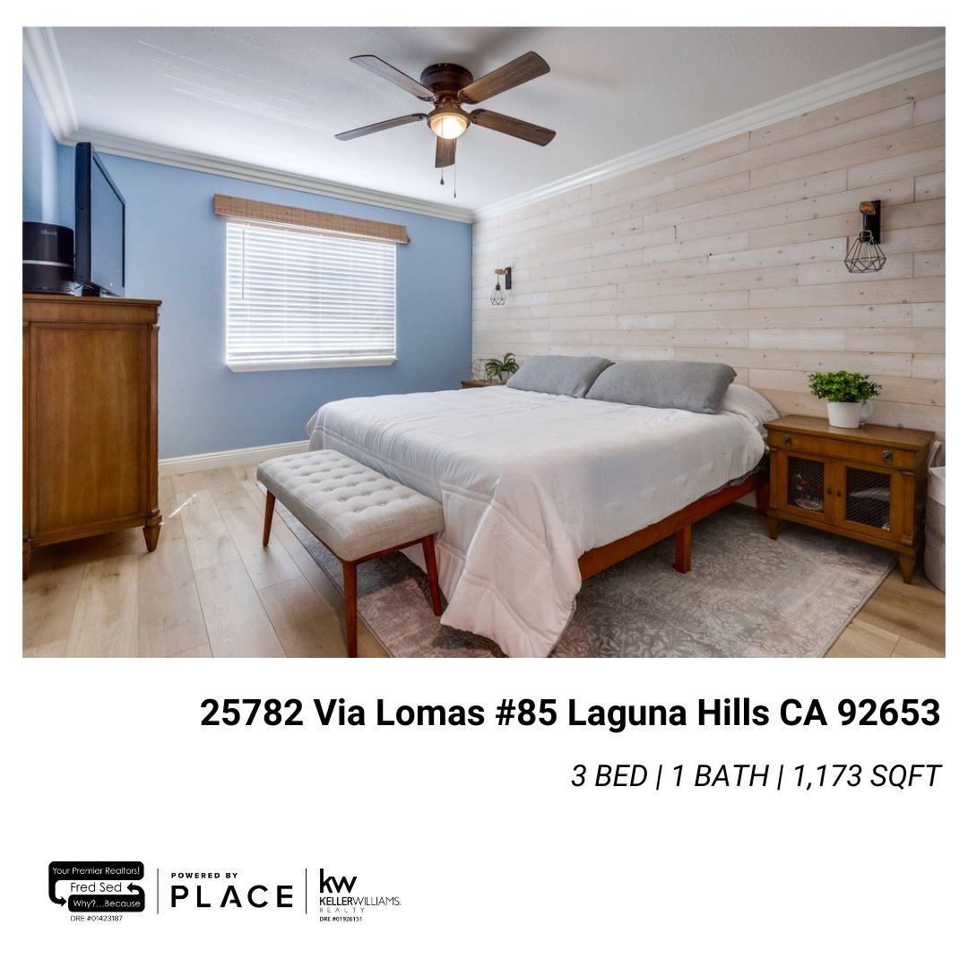 Listing for sale in Laguna Hills by Fio! DM if you have any questions or are interested in a private showing. . . . #Realestate #LagunaHills #OCagent #Place #kellerwilliams #fredsedgroup