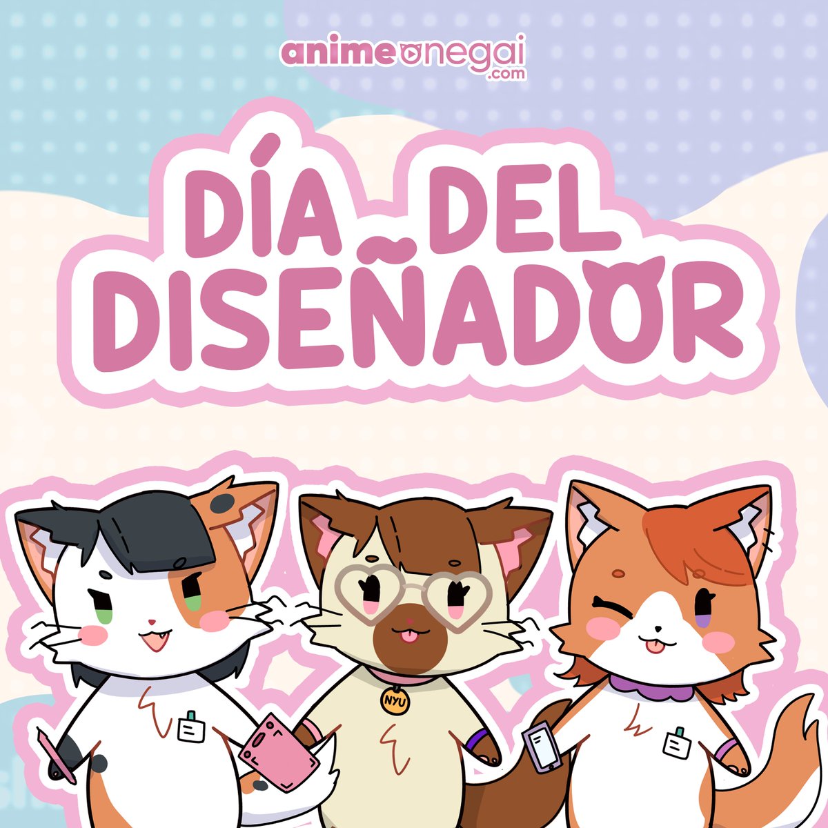 Sin ellas la magia audio visual de Anime Onegai no sería posible, por eso las celebramos con mucho cariño en su día a las gatitas diseñadoras. ¡NYAAA!
#comunidadonegai #diadeldiseñador #diseñadorgrafico #diseñografico #diseño #anime