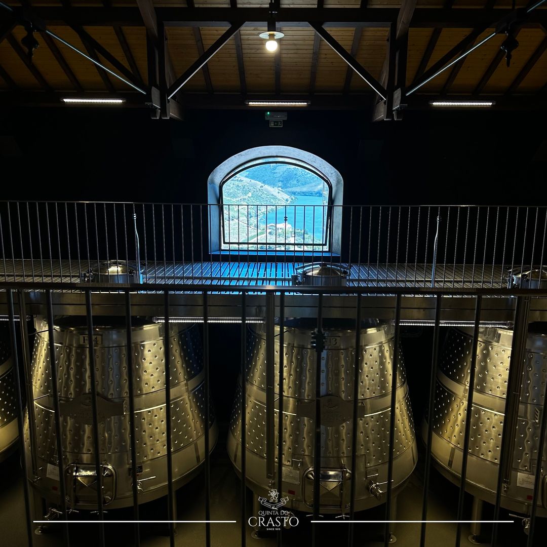 From the #wine cellar, a window to the vastness of the #Douro, as if to honor the origin of the #wines that begin their long journey here to the four corners of the world.🍷👌🏼
#Travel #Douro #DouroWines #VinhosdoDouro #Crasto #QuintadoCrasto #Vegan #Vinho #Vinhos #Wine #WineTime