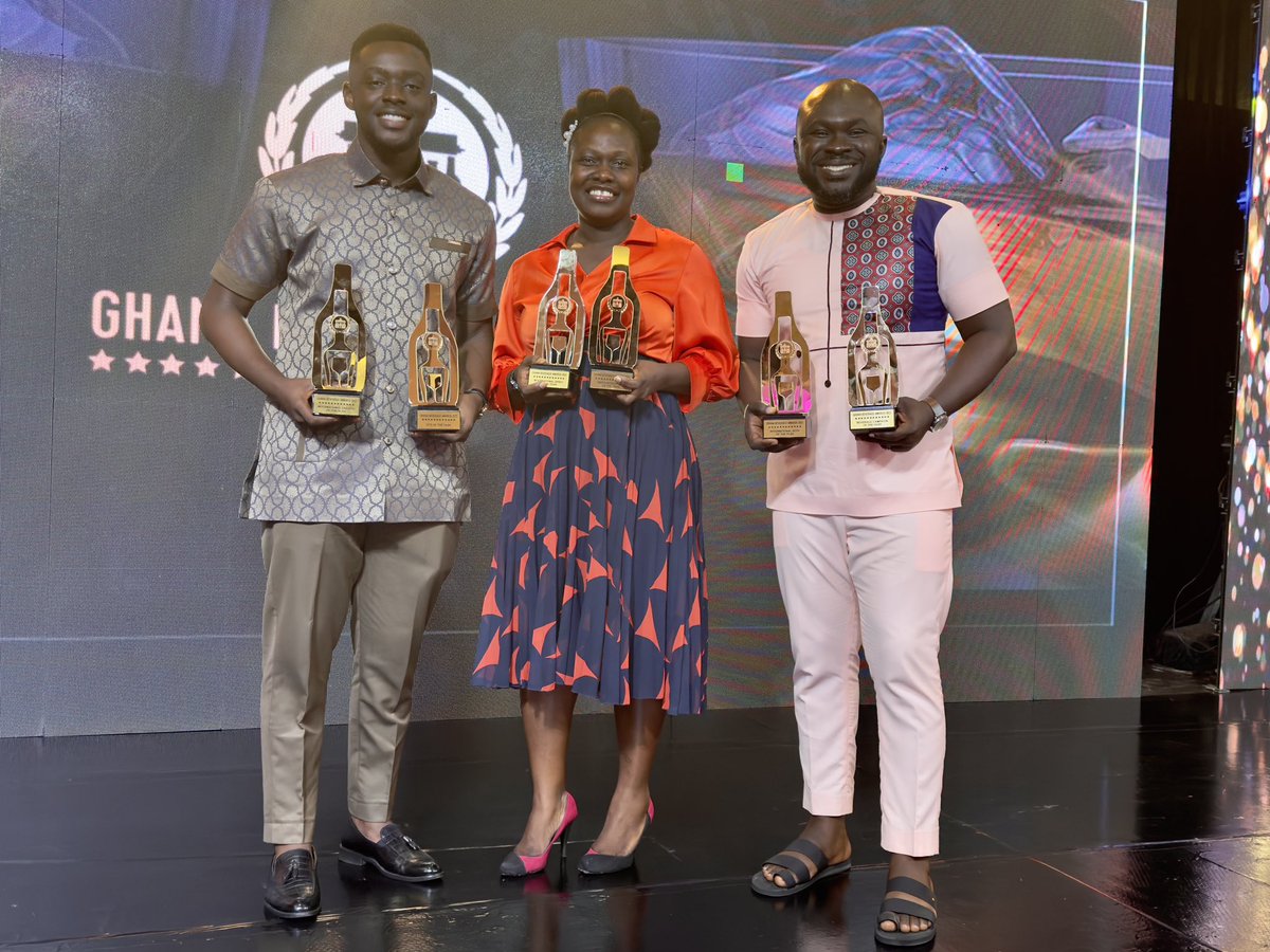 Six awards bagged by Ghana’s leading beverage business, Guinness Ghana Breweries PLC at the Ghana Beverage Awards 2023. #GoGetIt