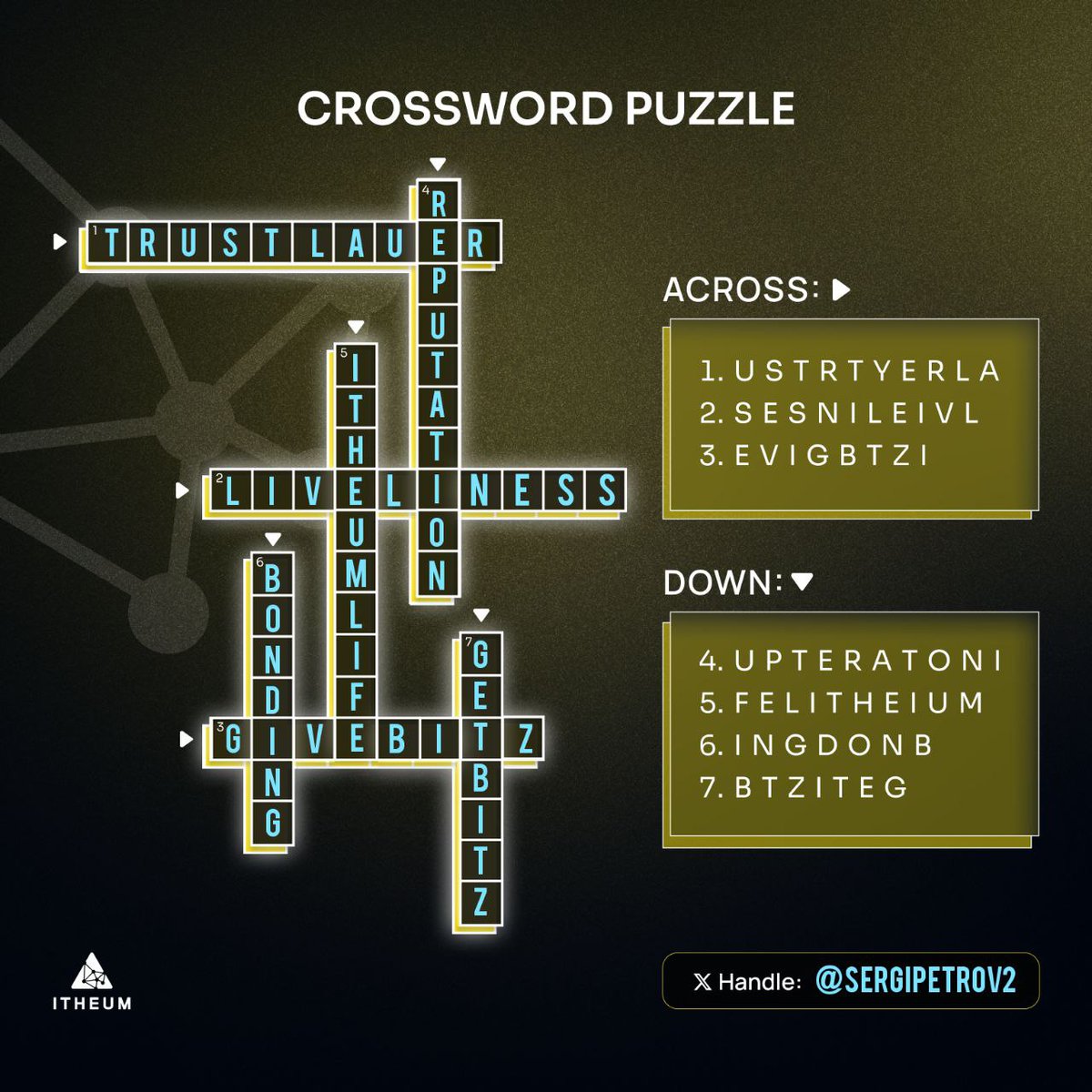 Hurry up to participate in @Itheum Quest 10. Some of the words in this crossword puzzle were difficult, try to decipher all the hidden words. Don't forget to go get your BiTz points before bed #Itheum #Ith4umLife #DataNFTs #BiTz #Quest