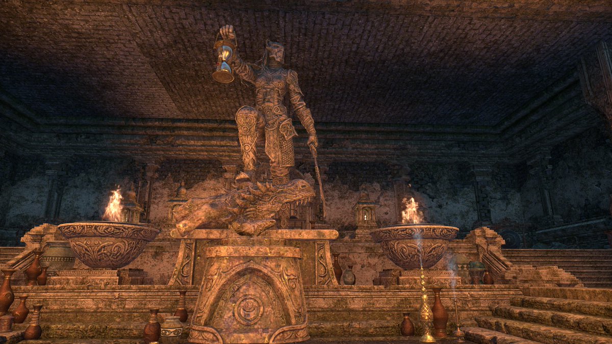 A statue of Ja'darri 

#ElderScrollsOnline #ESo #TESO #ESOFam