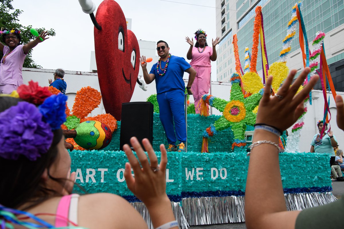 Another amazing @FiestaSA #BattleofFlowers parade is in the books! Our team had a blast aboard our float titled 'You're At The Heart Of Everything We Do.' ❤️ We're looking forward to seeing you all tomorrow evening at the #FiestaFlambeau parade - wave hello if you see us!