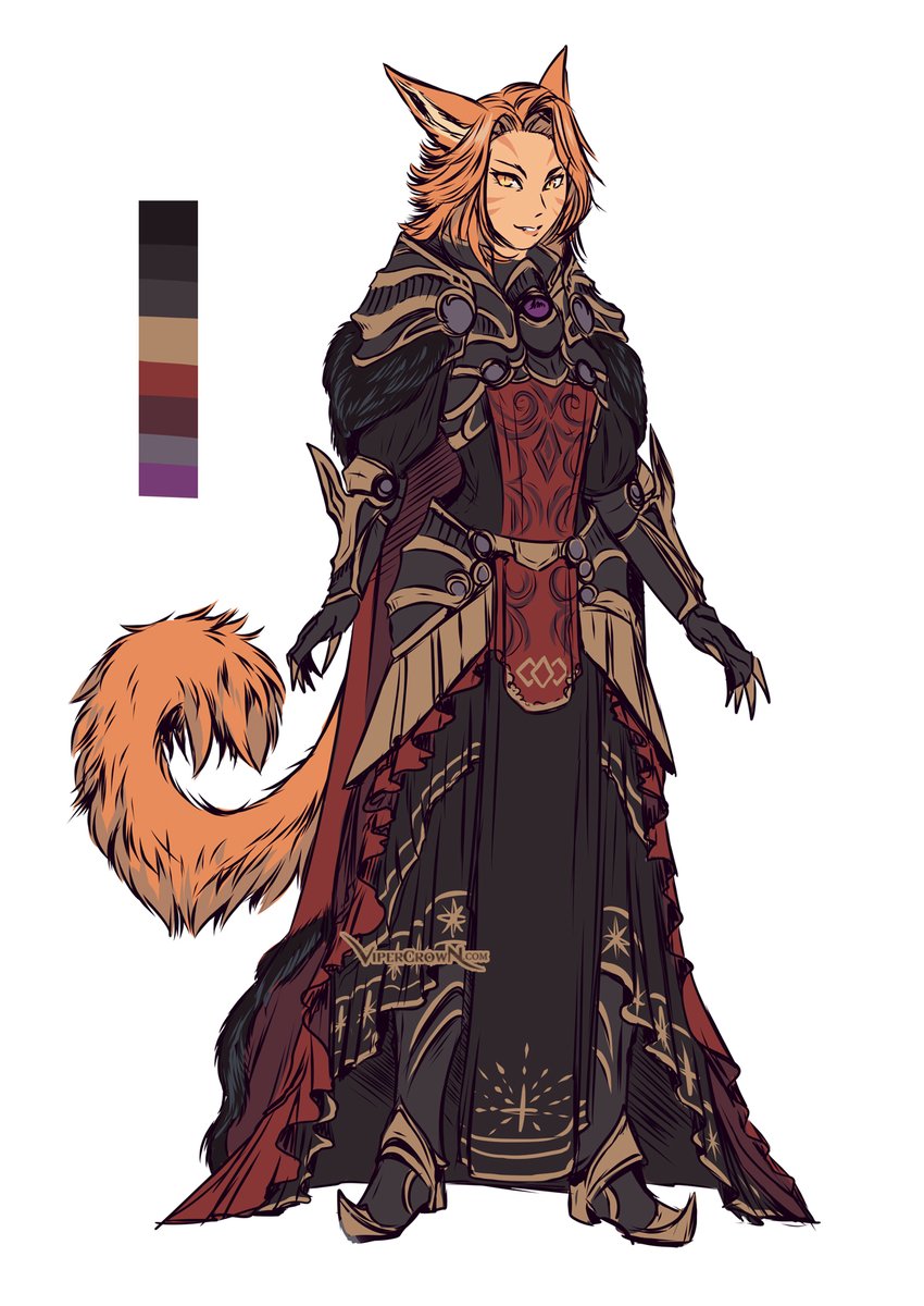 Wonderful art by @ViperCrownArt <3

Asked for an armor outfit matching Garlean aesthetics, she totally nailed it~ 
Outfit goes to the two fics I had written, I'm reworking them currently since I feel like I can do better now. :D