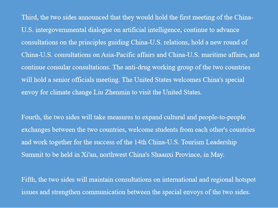 FM Wang Yi and visiting US Secretary of State Antony Blinken reached a 5-point consensus: