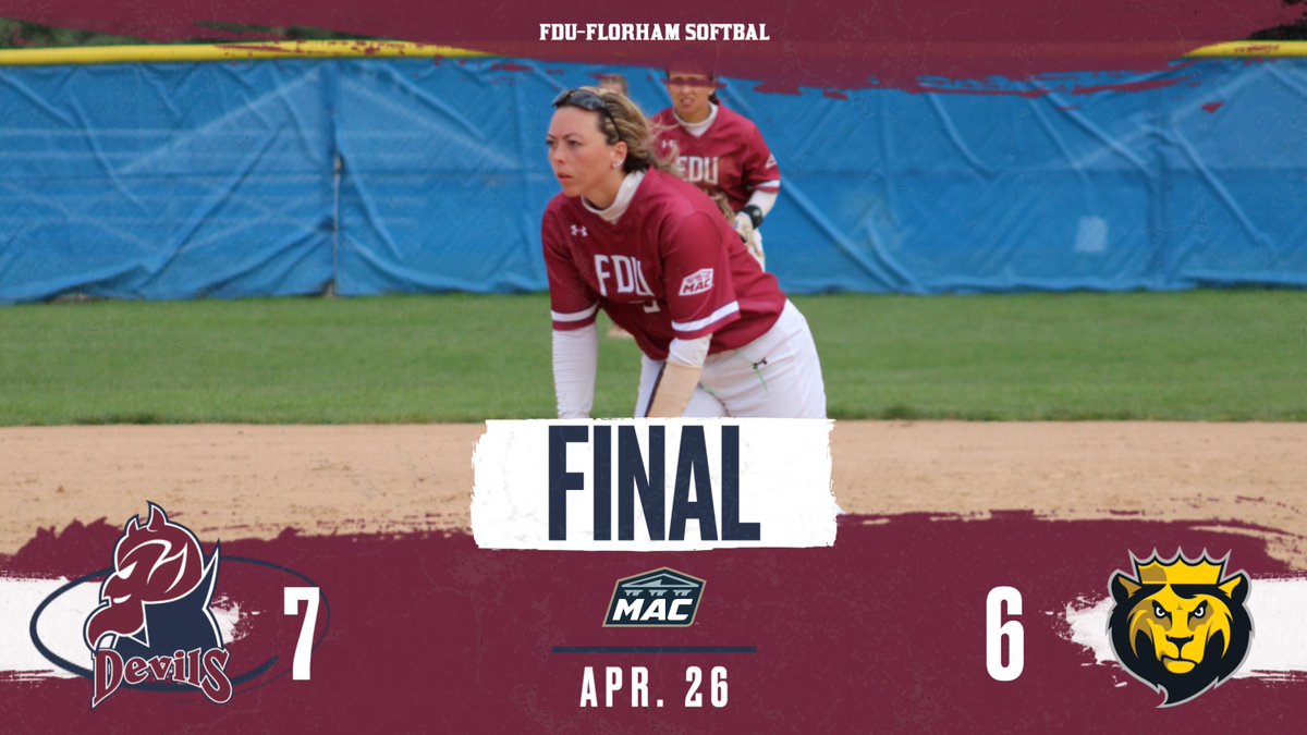 FINAL | @FDUDevilsSB completes its sweep at King's with a 7-6 victory over the Monarchs! Box Score Now: bit.ly/3JyiG6l Recap Soon! #HornsUp #HeatsRising