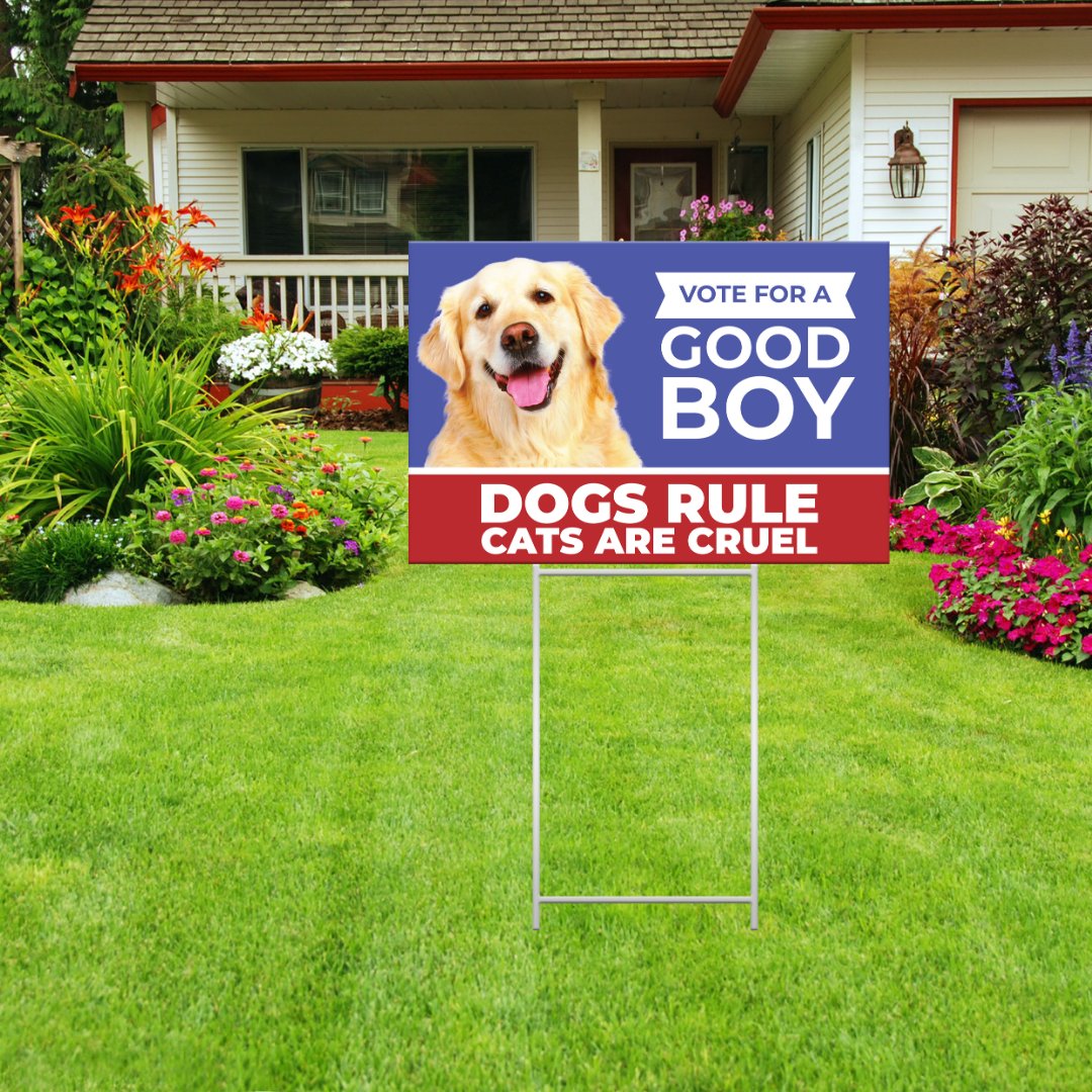 Elevating the political discourse, one yard at a time.

#pets #fypシ #foryou #dog #viral #trending #dogsoftiktok #dogslove #doggo #doglife #doglover #dogmeme #funnydog #doggolife  #whenyourdog #dogrulestheyard #myyardmyrules #dogrules #goodboysrule #yardsigns