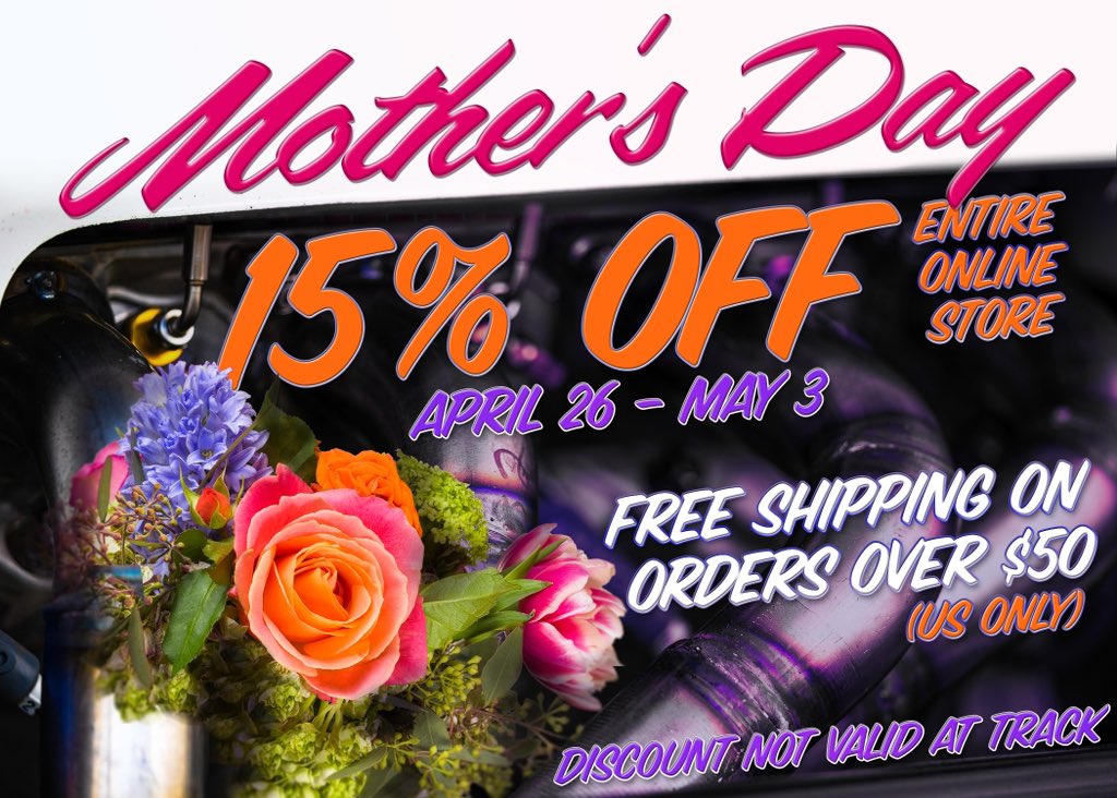 Save on your Mother’s Day shopping today! 🏁 Starting today through Friday, May 3, get your Mother the greatest gift on dirt with 15% off the 𝐄𝐍𝐓𝐈𝐑𝐄 online store! Shop our catalog 👉 store.worldofoutlaws.com