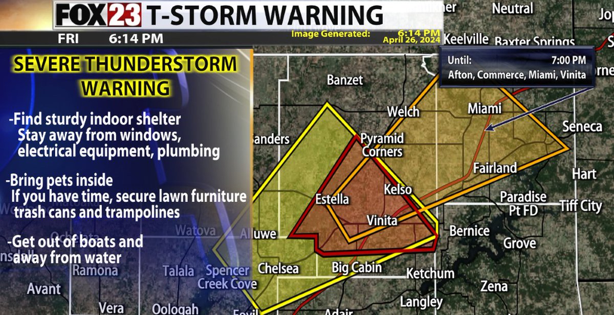 A Severe T-Storm Warning is in effect for this portion of Craig County. #okwx