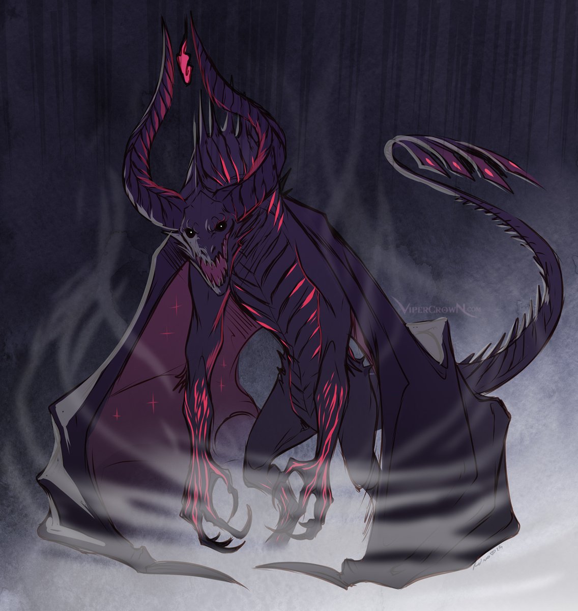 Art by @ViperCrownArt~
Full enshroud for Sachi is a full voidsent form, rather than just the cloak and glowly limbs~