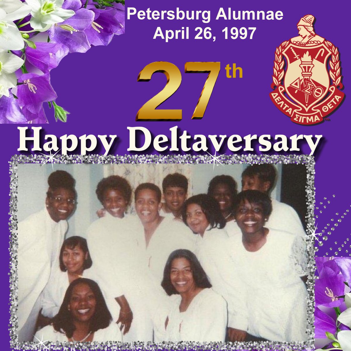 m_tilghman's tweet photo. @ap_gasaway @SonyaJo2016 Congratulations Soror Gasaway!  It's your special day.  Celebrate your 27th Deltaversary! @dstinc1913 @easternregdst @FWAC https://t.co/0PMG9KCSYu