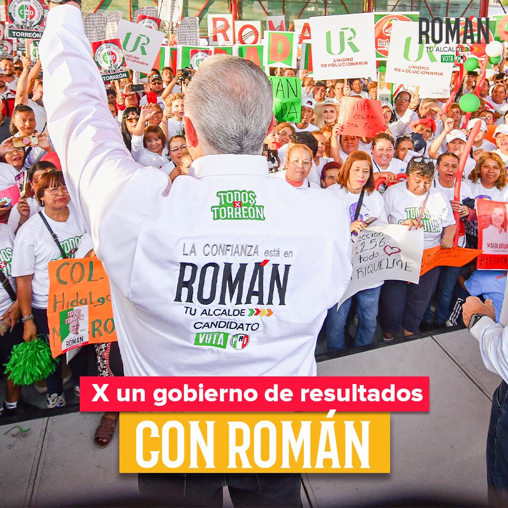 Seguimos recorriendo Torreón y escuchando a todos los sectores para atender los nuevos retos que se presentan. ¡Aquí tenemos propuestas y entregamos resultados! #TodosXTorreón 🙌🏻 #RománSeQueda 👊🏻