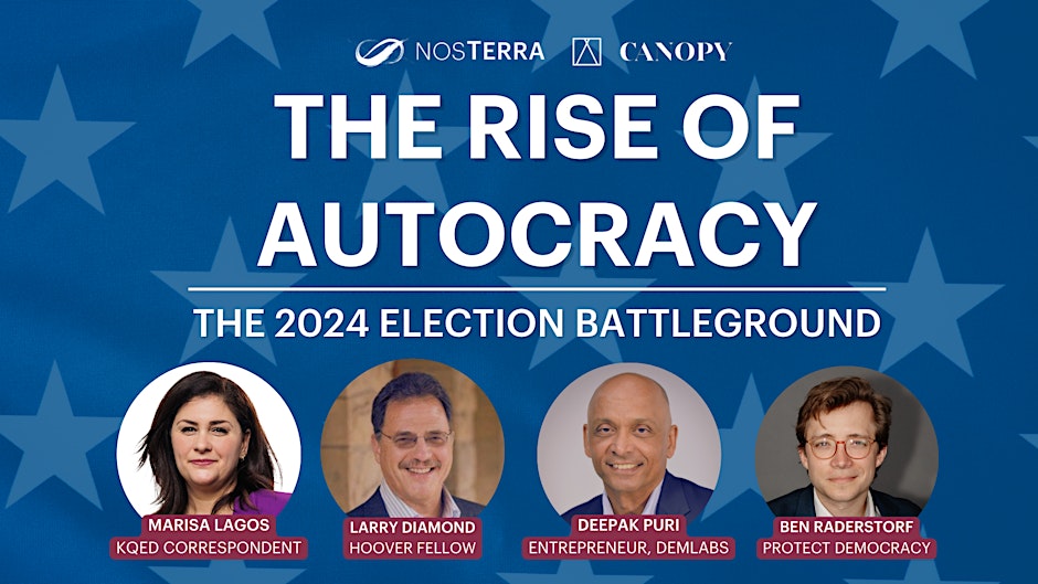 🗓️ Tues 4/30 Autocracy threatens; the “Democracy Playbook” equips. @LarryDiamond and our own @braderstorf will lead a discussion on practical strategies to defend democratic values. RSVP Here: eventbrite.com/e/880927877997…